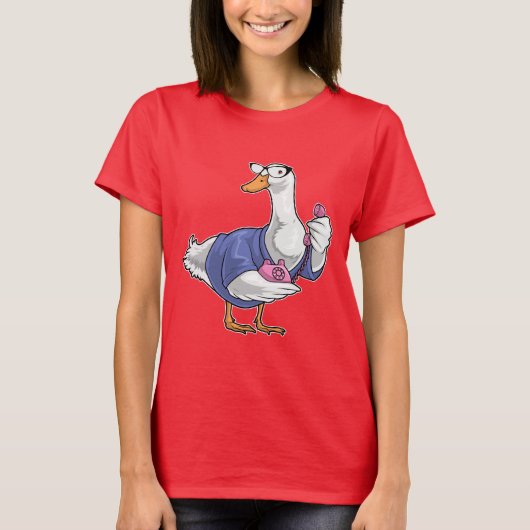 ducksecretaristelefoon t-shirt (Voorkant)
