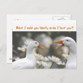 DucktoDuckLove je Briefkaart (Voorkant / Achterkant)