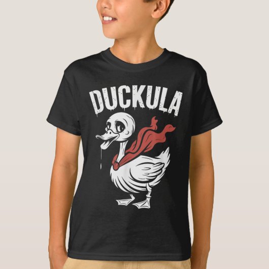 Duckula Funny Vampire Duck Halloween T-shirt (Voorkant)