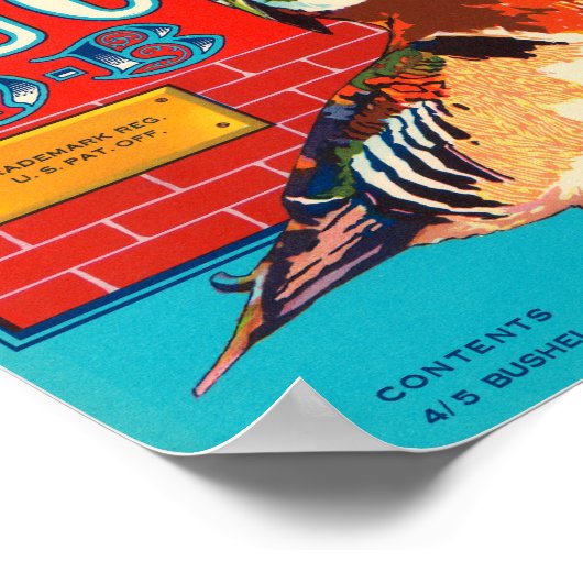 Duckwall Hood River Pears Crate Label Poster (Hoek)