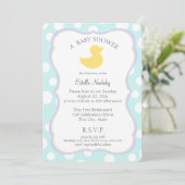 Ducky Baby shower Kaart (Staand voorkant)