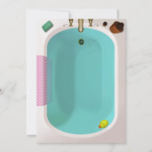 Ducky Baby Shower-uitvindingen Kaart (Voorkant)