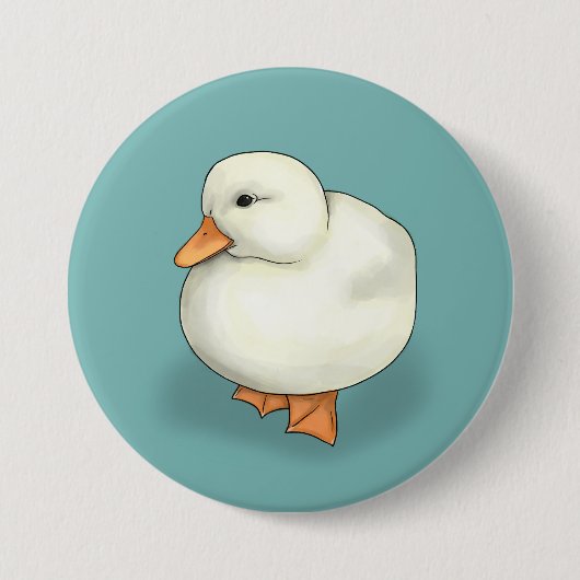 Ducky Badge Ronde Button 7,6 Cm (Voorkant)