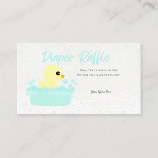 Ducky Boys met luierbehuizing Informatiekaartje (Voorkant)