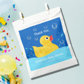 Ducky Bubbles Baby shower met zoete rubber Dank je Bedankzakje