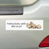 Ducky bumper sticker (Op auto)