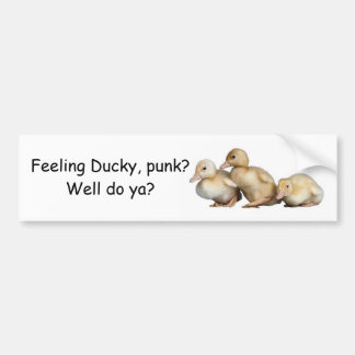 Ducky bumper sticker