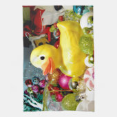 Ducky Christmas I Theedoek (Verticaal)
