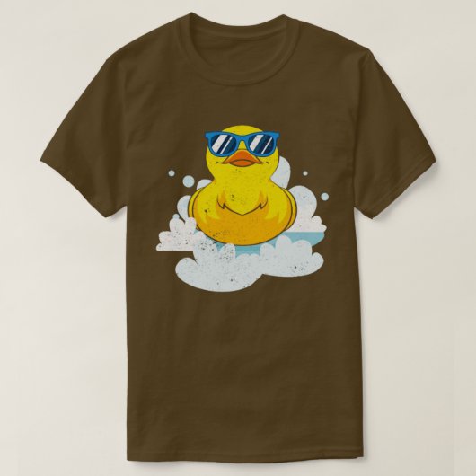 Ducky Cool Ducking Funny Bath Speelgoed Rubber Duc T-shirt (Design voorkant)