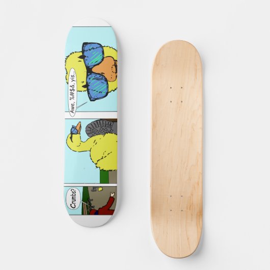 Ducky de oestroyer persoonlijk skateboard (Voorkant)