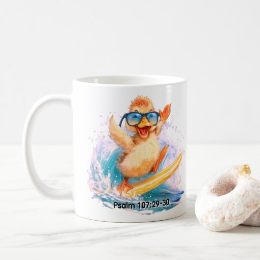Ducky deelt het Woord # Koffiemok (Met donut)