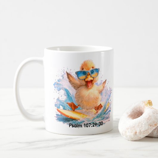 Ducky deelt het Woord Koffiemok (Met donut)