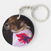 Ducky Dog dubbelzijdig Sleutelhanger (Achterkant)