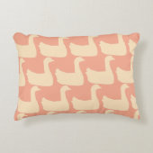 Ducky Duck Decorator Peach Accent Kussen (Voorkant)