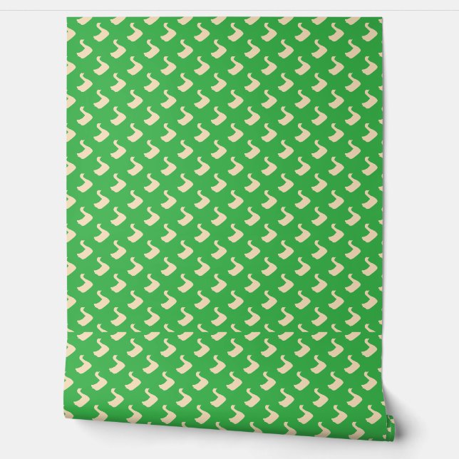 Ducky Duck  Kids Bos Groen Behang (Afrollen)