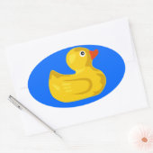 Ducky Duck Ovale Sticker (Envelop)