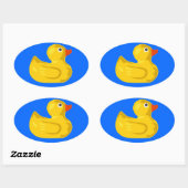 Ducky Duck Ovale Sticker (Vel)