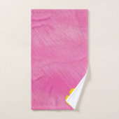 Ducky Duck Pink Girly Bathroom Bad Handdoek (Handdoek)