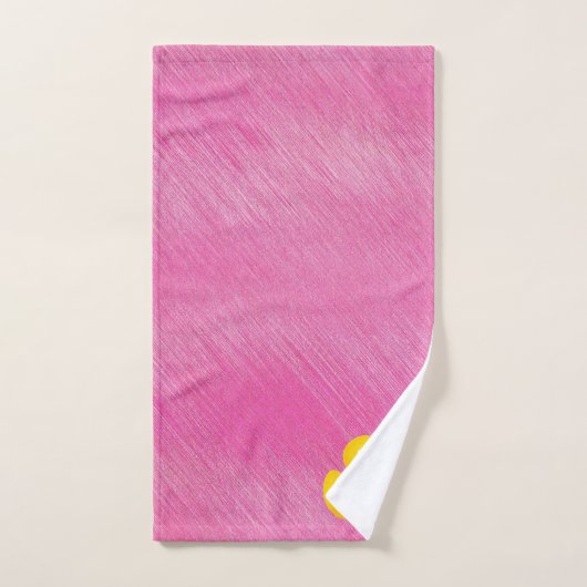 Ducky Duck Pink Girly Bathroom Bad Handdoek (Handdoek)