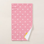 Ducky Duck Pink Girly Bathroom Bad Handdoek (Handdoek)