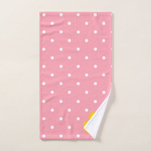 Ducky Duck Pink Girly Bathroom Bad Handdoek (Handdoek)