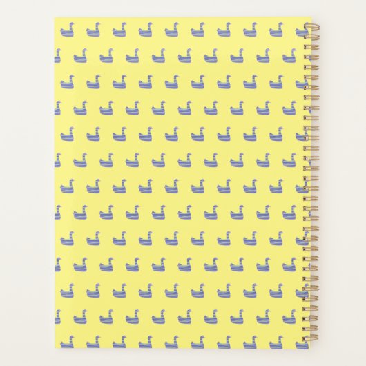 Ducky Duck Yellow Planner (Achterkant)