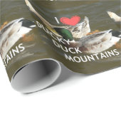 Ducky eend bergen. cadeaupapier (Rol Hoek)