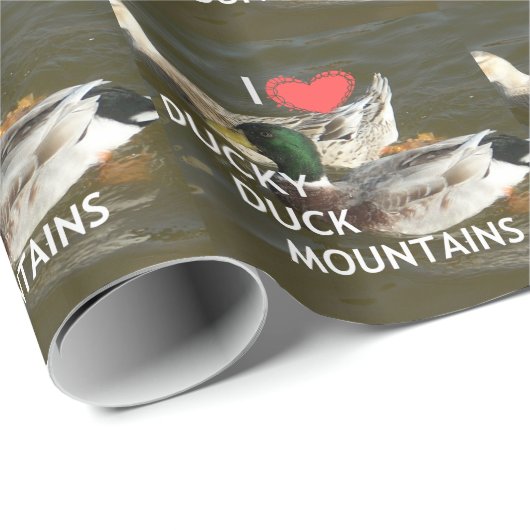 Ducky eend bergen. cadeaupapier (Rol Hoek)