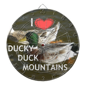Ducky eend bergen. dartbord