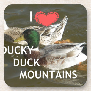 Ducky eend bergen. drankjes onderzetter