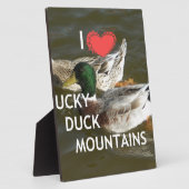 Ducky eend bergen. fotoplaat (Zijkant)