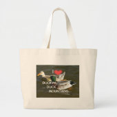 Ducky eend bergen. grote tote bag (Voorkant)