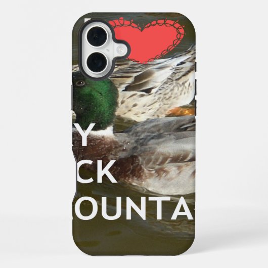 Ducky eend bergen. iPhone hoesje (Achterkant)