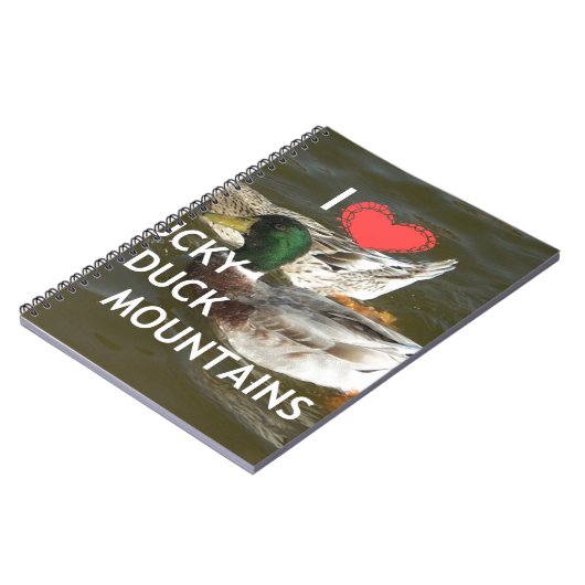 Ducky eend bergen. notitieboek (Linkerzijde)