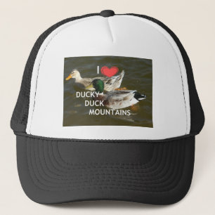 Ducky eend bergen. trucker pet