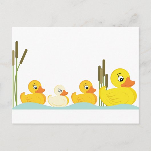 Ducky Family Briefkaart (Voorkant)