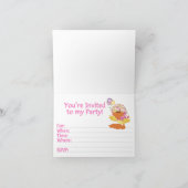 Ducky Girl 2e verjaardag invulling uitnodiging (Binnen)