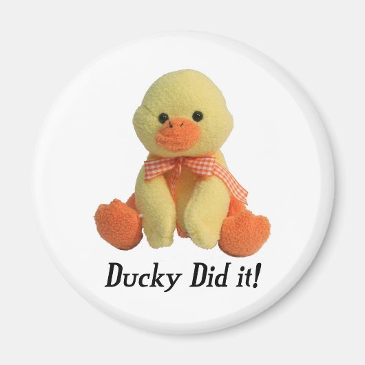 Ducky heeft het gedaan! magneet (Voorkant)