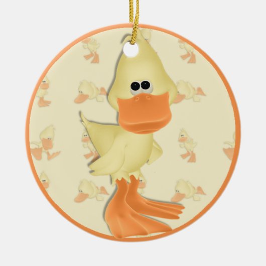 Ducky Holiday Ornament (Voorkant)