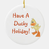 Ducky Holiday Ornament (Achterkant)