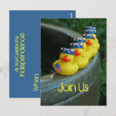 Ducky Independence Day Briefkaart (Voorkant / Achterkant)