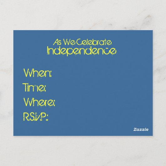 Ducky Independence Day Briefkaart (Achterkant)