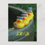 Ducky Independence Day Briefkaart (Voorkant)