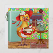 Ducky Invitation - SRF Kaart (Voorkant / Achterkant)