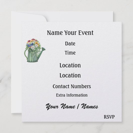 Ducky Invitation - SRF Kaart (Achterkant)