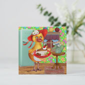 Ducky Invitation - SRF Kaart (Staand voorkant)