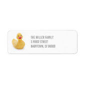 Ducky Kitsch retour adres label (Voorkant)