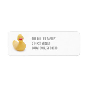 Ducky Kitsch Return Address Label