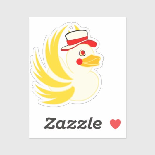 Ducky, koning van de demonen sticker (Vel)