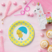 Ducky met Baby shower van de Umbrella Papieren Bordje (Feest)